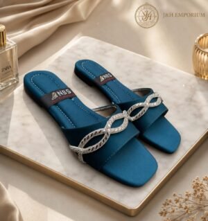 Pink Leather Flat Sandals for Women – Fancy Bow Ladies Chappal